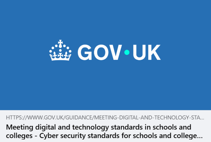 Meeting digital and technology standards in schools and colleges - DfE Guidance.png